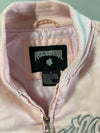 Y2K Rocawear Pink Satin Varsity Bomber Jacket (S)