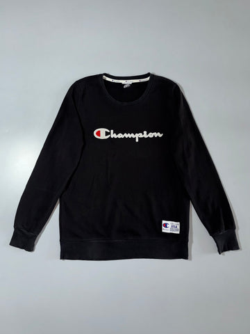 Champion Big Logo Sweatshirt – Black, (S)