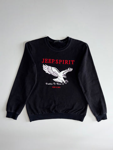 Jeep Spirit Eagle Logo Crewneck Sweatshirt (S)