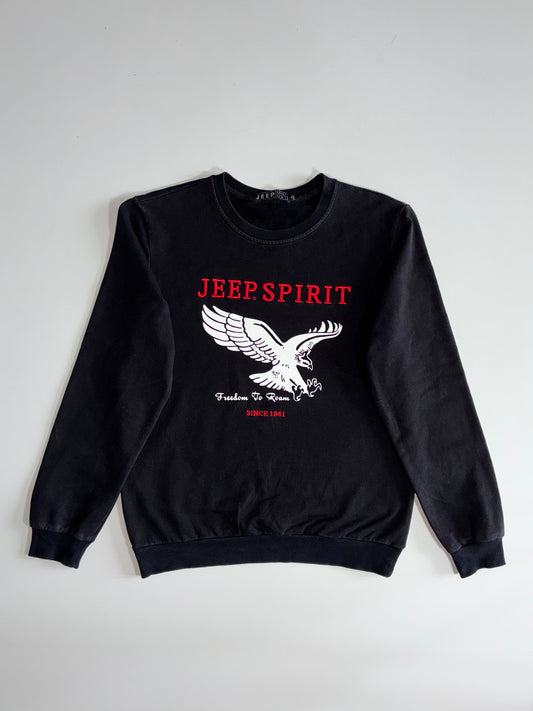 Jeep Spirit Eagle Logo Crewneck Sweatshirt (S)