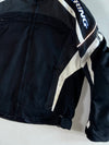 Bering Motorcycle Racing Jacket – Black / White – Reflective Padded (XL)