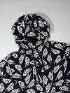 Nike All-Over Logo Print Hoodie – Black/White (M)