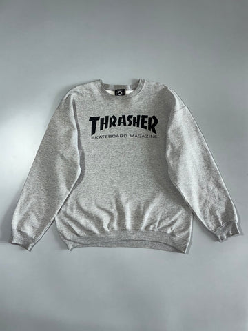 Thrasher Skateboard Magazine Logo Crewneck Sweatshirt (L)
