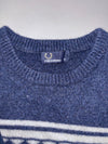 Fred Perry Fair Isle Geometric Knit Sweater – Navy (XS)