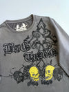 Big Train “Since 1989” Skull Graphic Long Sleeve T-Shirt Washed Charcoal Grey (L/XL)
