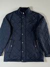 K2 Navy Diamond Quilted Corduroy Collar Jacket women's (XL)