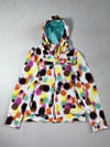 Vintage Bench Multicolour Abstract Print Hooded Windbreaker Jacket (S)
