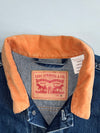 Levi’s Strauss & Co. Corduroy Collar Dark Wash Denim Trucker Jacket (M)