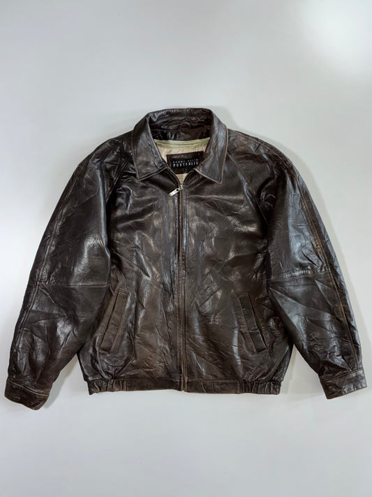 Perry Ellis Premium Original Leather Jacket (XL)