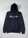 Vintage Champion Black Champagne Graphic Pullover Hoodie (S)
