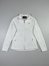 Spyder White Ribbed Full-Zip Fleece Jacket Women’s (S)