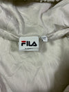 Fila White Sherpa Hooded Zip Jacket (M)