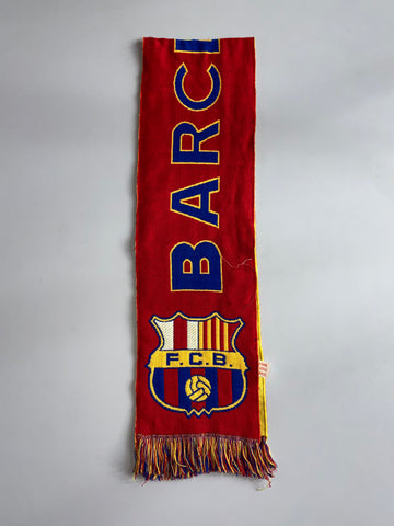 FC Barcelona Scarf – Vintage FC Barcelona Football Club Scarf (L:57)