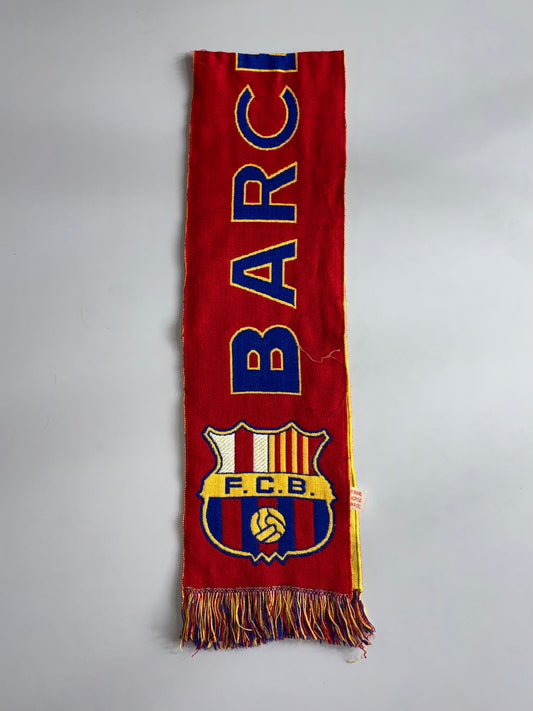 FC Barcelona Scarf – Vintage FC Barcelona Football Club Scarf (L:57)