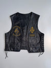 ZRare Vintage German MC Leather Vest | Heavy Biker Cut (ULTRA RARE) (M)