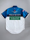 Vintage 90s Benetton Formula 1 Ford Mild Seven Racing Team Shirt Fully Embroidered (XL)
