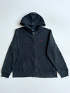 Polo Ralph Lauren Black Zip-Up Hoodie – Red Pony Logo (L)