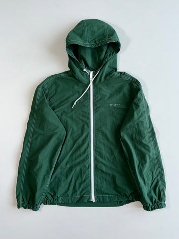 Carhartt WIP | Forest Green Nylon Hooded Jacket with Contrast Stitch (XL)