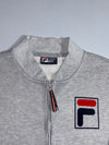Fila White Line Zip-Up Sweatshirt – Grey, (S)