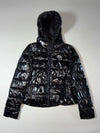 Patrizia Pepe Glossy Black Hooded Puffer Jacket Women’s (S/XS)