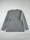 Champion | Grey Script Logo Long Sleeve Tee | (XL)
