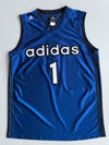 Adidas No. 1 Blue Basketball Jersey (XL)