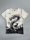 Cropp Dragon Graphic T-Shirt | Off-White (S/M)