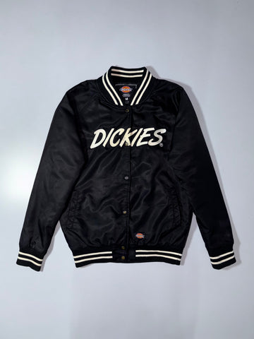 Dickies Satin Varsity Bomber Jacket – Black (M)