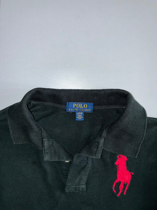 Polo Ralph Lauren | Big Pony Long Sleeve Polo | Black & Red (M)