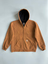 Carhartt Brown Full-Zip Thermal Lined Hoodie (Xl)