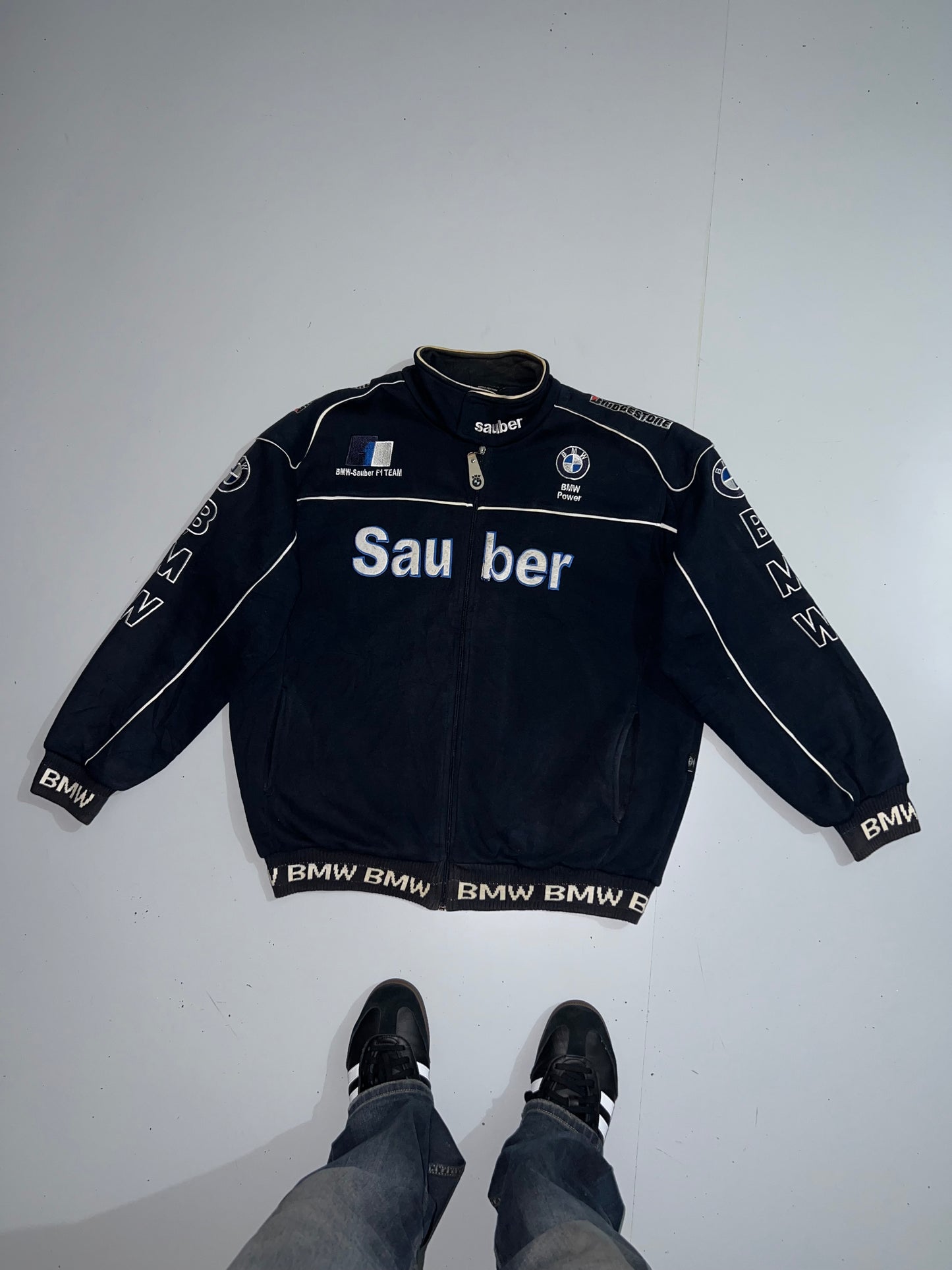 !               BMW Williams F1 Racing Team Sauber Vintage 2006-2007 Jacket Navy (XL/2XL)