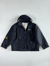 Nike Vintage Big Logo Black & White Hooded Jacket (2XL/3XL)