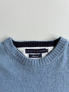 Tommy Hilfiger Sky Blue Lambswool Crewneck Sweater – (M)