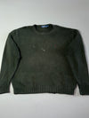 Polo Ralph Lauren Classic Crewneck Knit Sweater – Olive Green (2XL/3XL)