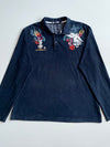 Big Train Osaka Lü Fengxian Embroidered Long Sleeve Polo – Navy (2XL)