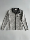 The North Face Heathered Grey Full-Zip Fleece Jacket (M)