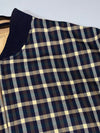 Pierre Cardin Reversible Bomber Jacket (Chasecult Label)  Navy/Cream Check (L/XL)