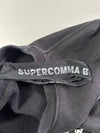 Supercomma B Black "1982" Graphic Crewneck Sweatshirt (S)