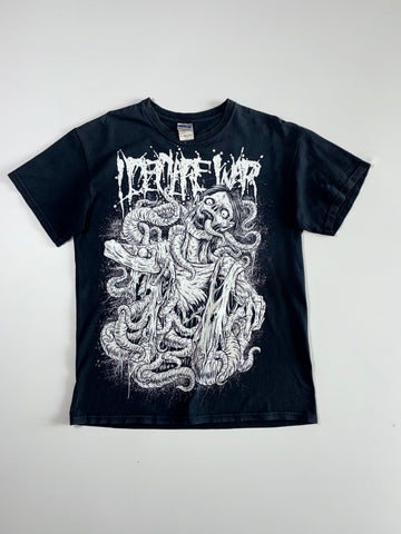 Nightmare War” Graphic Band Tee, Black, Gildan Heavy Cotton (L)