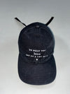 Terranova “Do What You Love” Black Ripstop Long Strap Cap (Adjustable)