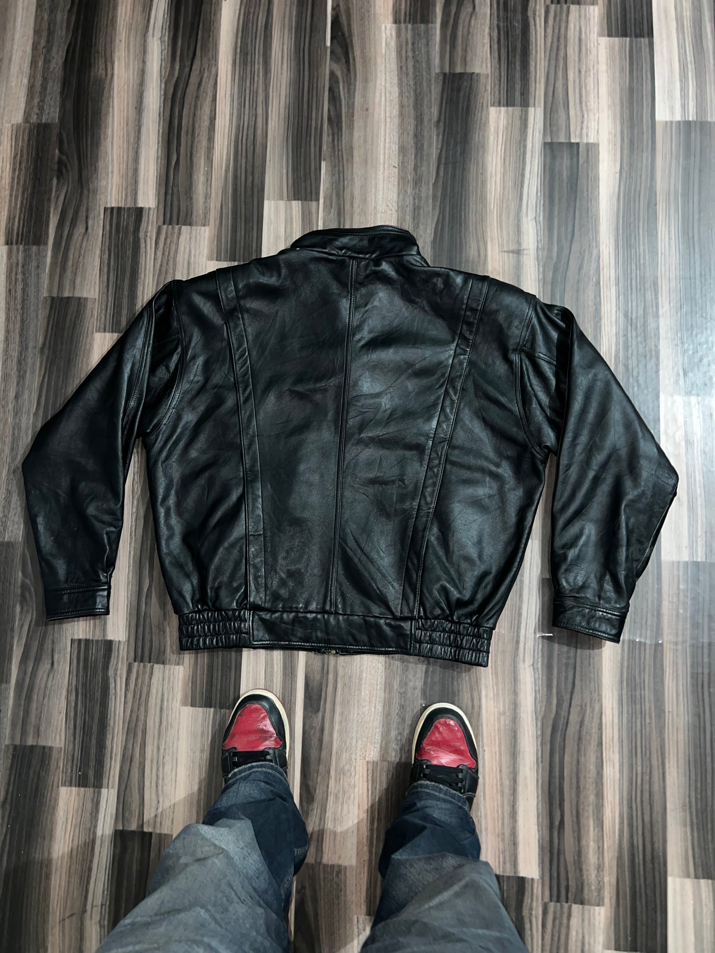 ZFORD MOTOR SPORTS Rare Original Leather Jacket (2XL)