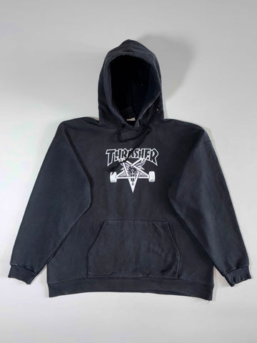 Thrasher Skategoat Pullover Hoodie – Faded Black (XL)