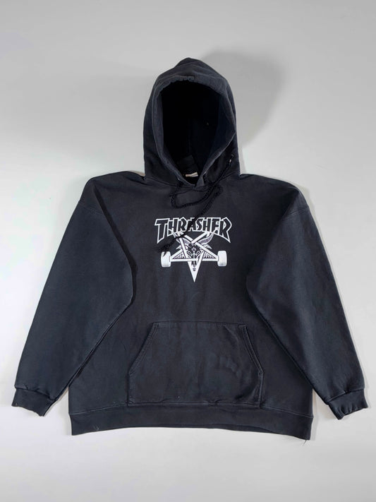 Thrasher Skategoat Pullover Hoodie – Faded Black (XL)