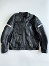 Difi Reflective Stripe Armored Leather Moto Jacket (2XL)