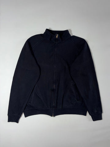Fruit of the Loom Classic Sweat Full-Zip Mock Neck Sweatshirt Jacket – Black (XL)