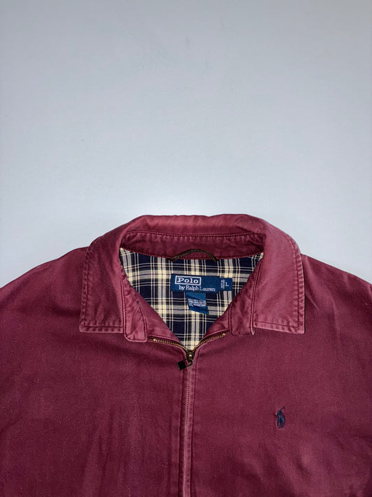 Vintage Polo Ralph Lauren Original Harrington Jacket Plaid Lined (XL)