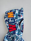 BAPE ABC Blue Camo Shark WGM Full Zip Hoodie (S)