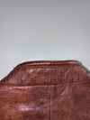 Codes Combine for Men  Brown Leather Jacket  Multi-Pocket Zip Utility Jacket (S)