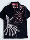 Japanese Phoenix & Cherry Blossom Graphic Polo (Xs)