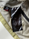 Vintage Dainese Women’s Khaki Textile Moto Jacket – Iridescent Reflective Stripe Paded (XS)